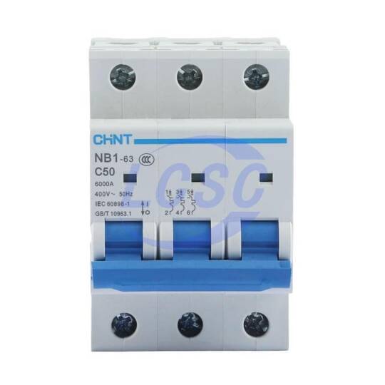 CHINT NB1-63 3P C50 6KA(R) - 1