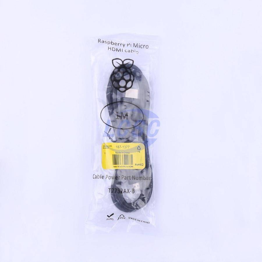 Raspberry Pi RPI uHDMI - std-M Cable, 1m / Black - 1